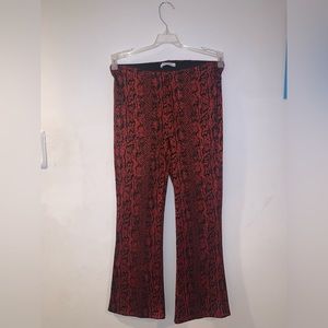 Zara Snakeskin Pants/Flares